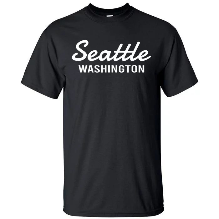 Seattle Washington Throwback Design Classic Tall T-Shirt