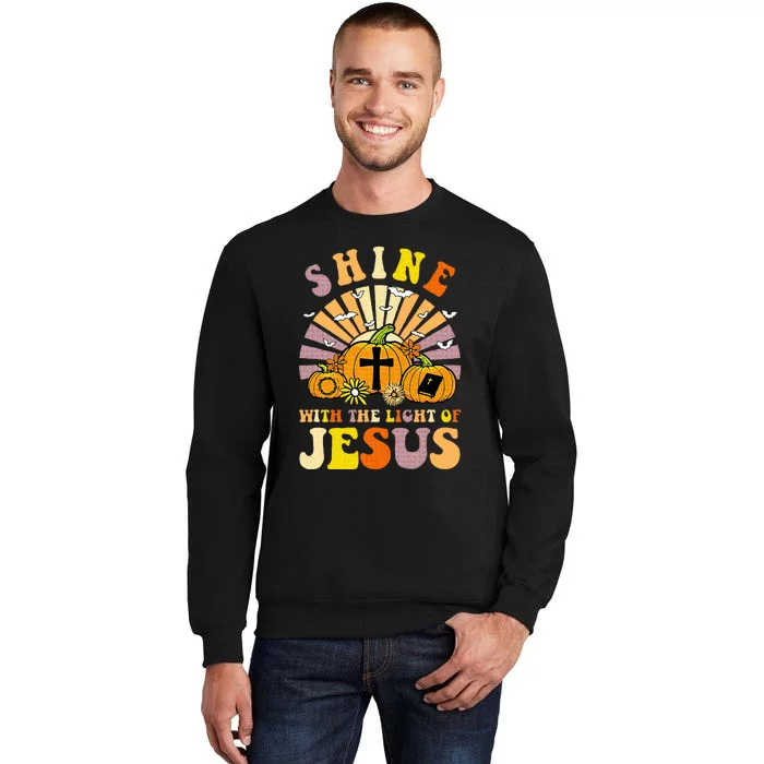 Shine With The Light Of Jesus Christian Lover Halloween Fall Sweatshirt