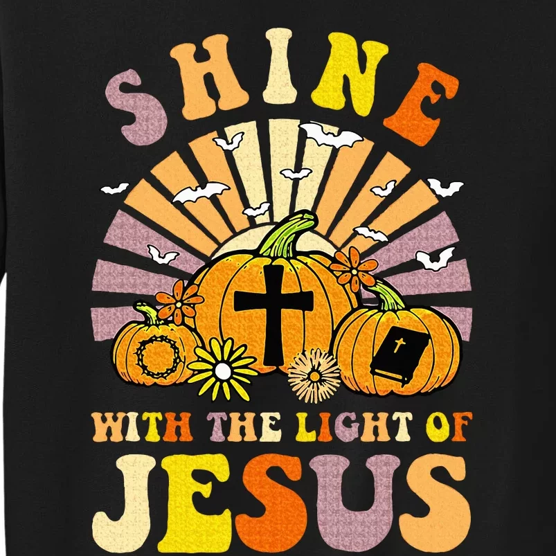 Shine With The Light Of Jesus Christian Lover Halloween Fall Sweatshirt