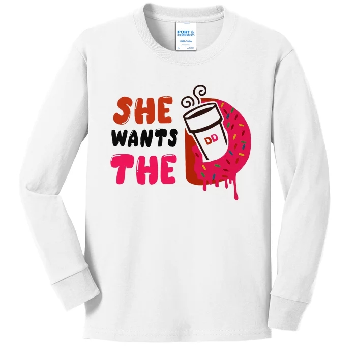 She Wants The Dd Kids Long Sleeve Shirt