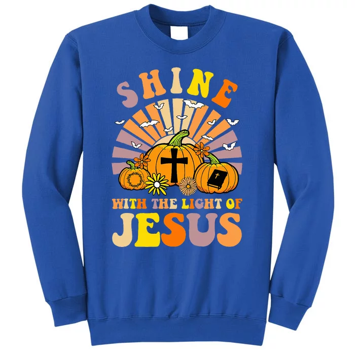 Shine With The Light Of Jesus Christian Lover Halloween Fall Sweatshirt