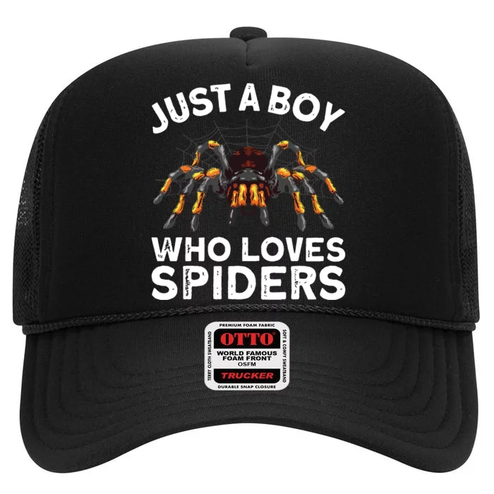 Spider Web Tarancute Spider For Boyspider Web Tarancute Spider High Crown Mesh Trucker Hat