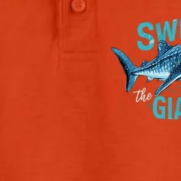 Swim With The Giants Whale Shark Dry Zone Grid Performance Polo