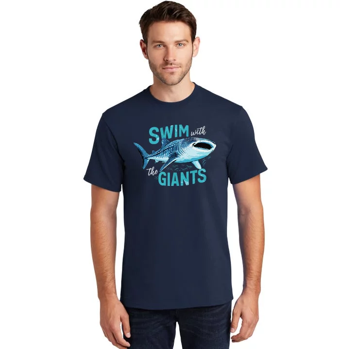 Swim With The Giants Whale Shark Tall T-Shirt