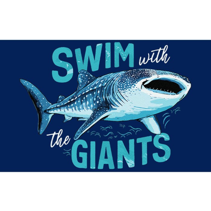 Swim With The Giants Whale Shark Bumper Sticker