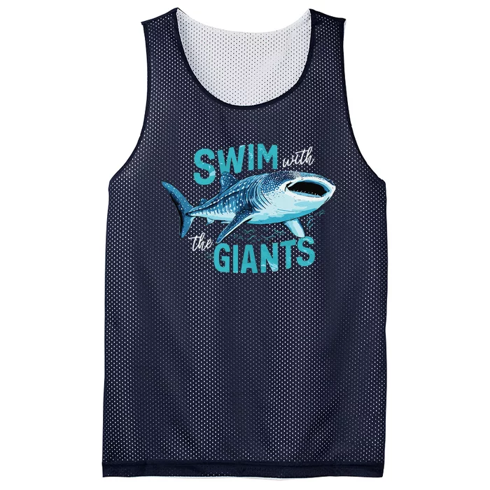 Swim With The Giants Whale Shark Mesh Reversible Basketball Jersey Tank