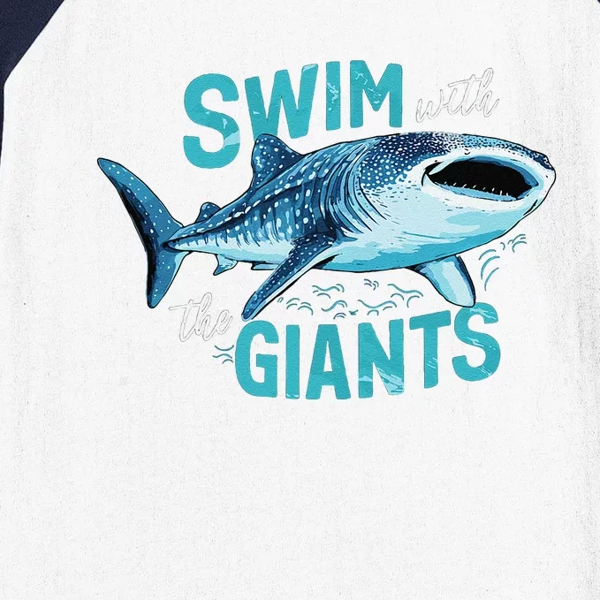 Swim With The Giants Whale Shark Baseball Sleeve Shirt