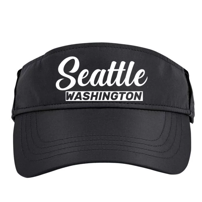 Seattle Washington Throwback Design Classic Adult Drive Performance Visor