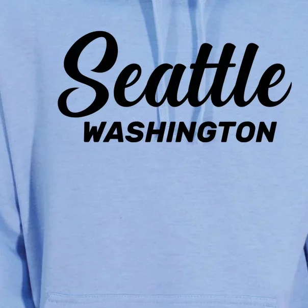 Seattle Washington Throwback Design Classic Unisex Surf Hoodie