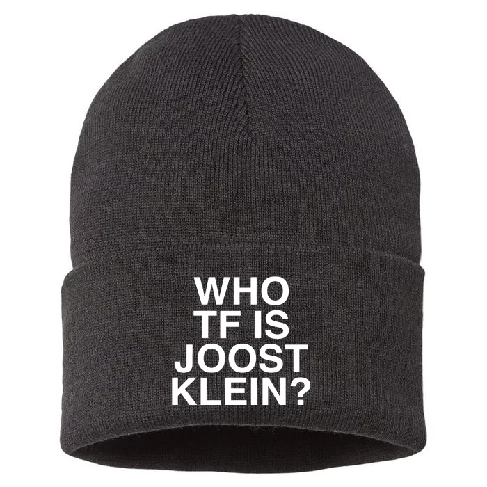 Semtipovedal Who Tf Is Joost Klein Teet Klein Sustainable Knit Beanie