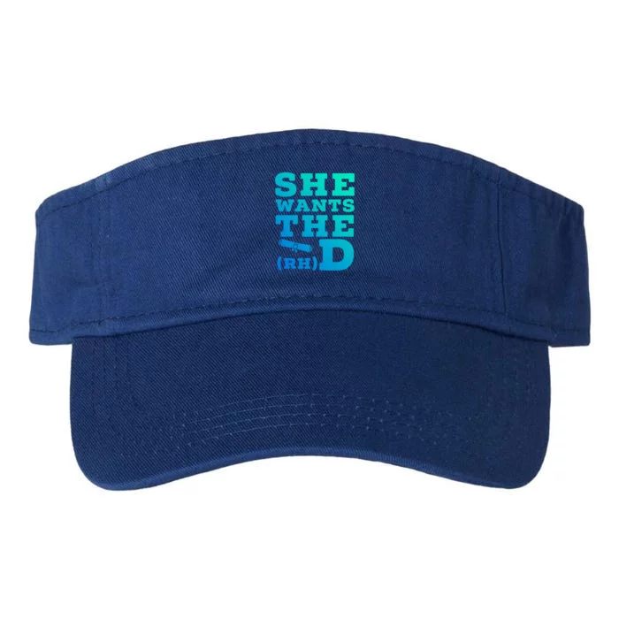 She Wants The D Doctor Of Rehabilitation Degree Graduate Gift Valucap Bio-Washed Visor