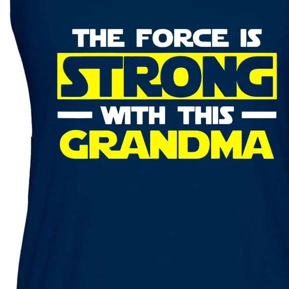 Strong With This My Grandma Ladies Essential Flowy Tank