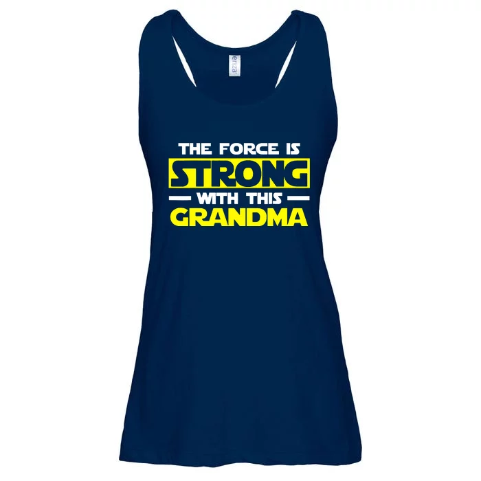 Strong With This My Grandma Ladies Essential Flowy Tank