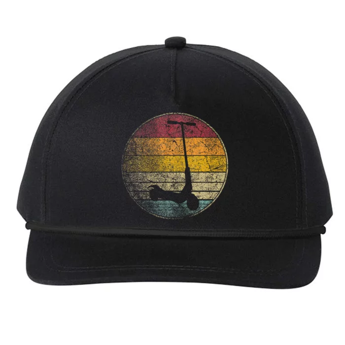 Scooter Wheel Toy Electric Gift Retro Style Vintage Snapback Five-Panel Rope Hat