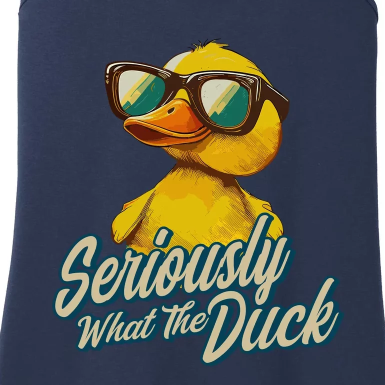 Seriously What The Duck Duck Lover Pun Ladies Essential Tank