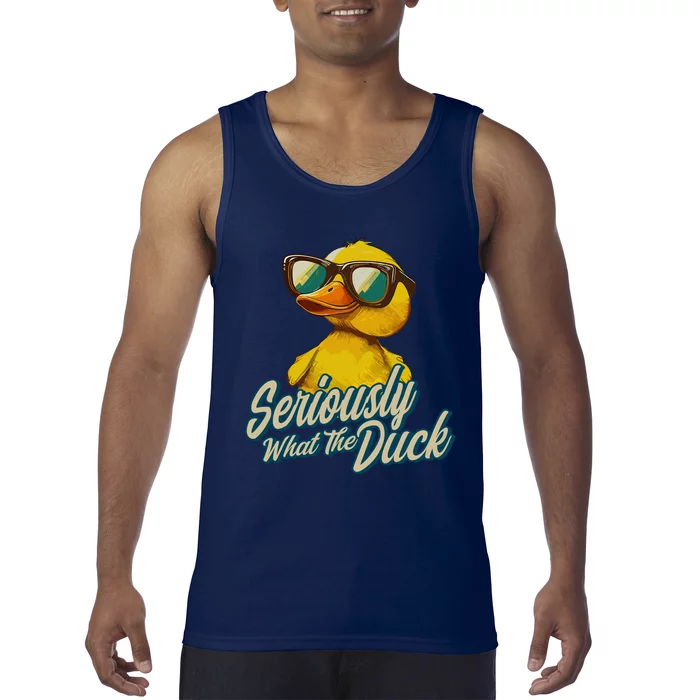 Seriously What The Duck Duck Lover Pun Tank Top