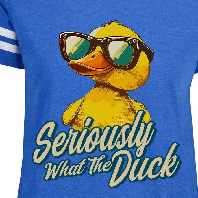 Seriously What The Duck Duck Lover Pun Enza Ladies Jersey Football T-Shirt