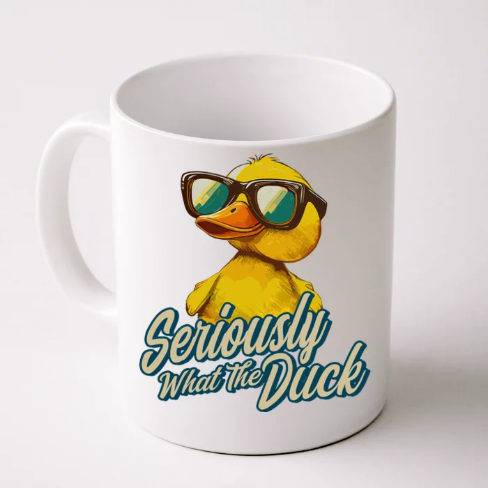 Seriously What The Duck Duck Lover Pun Front & Back Coffee Mug