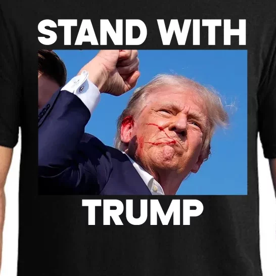 Stand With Trump Fight Gun Shot Fired Rally Shooting Pajama Set