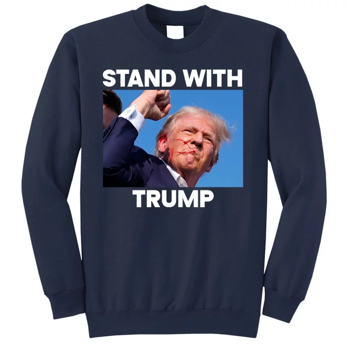 Stand With Trump Fight Gun Shot Fired Rally Shooting Sweatshirt