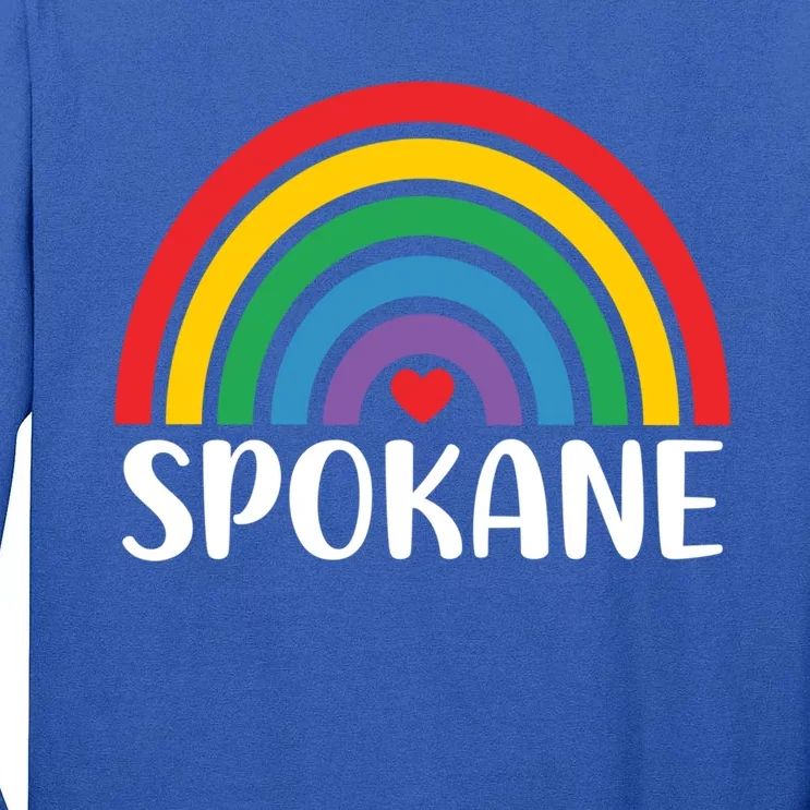 Spokane Washington Travel I Love Spokane Usa Gift Tall Long Sleeve T-Shirt