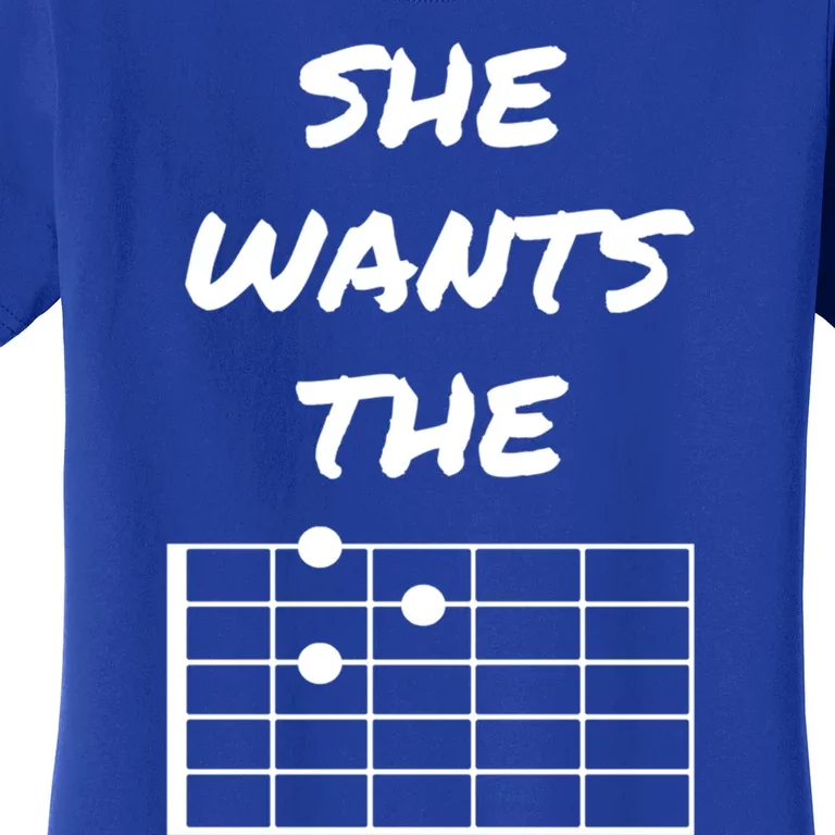 She Wants The D Guitarist Musician Gift Women's T-Shirt