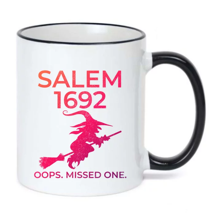 Salem Witch Trials 1692 Oops You Missed One Halloween Gift Black Color Changing Mug