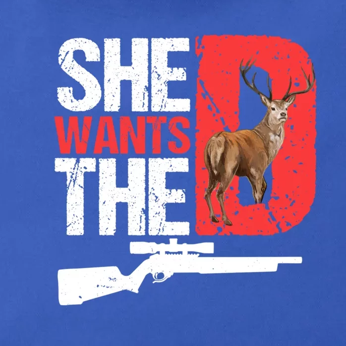 She Wants The D Funny Deer Hunting Hunter Sarcastic Funny Gift Zip Tote Bag