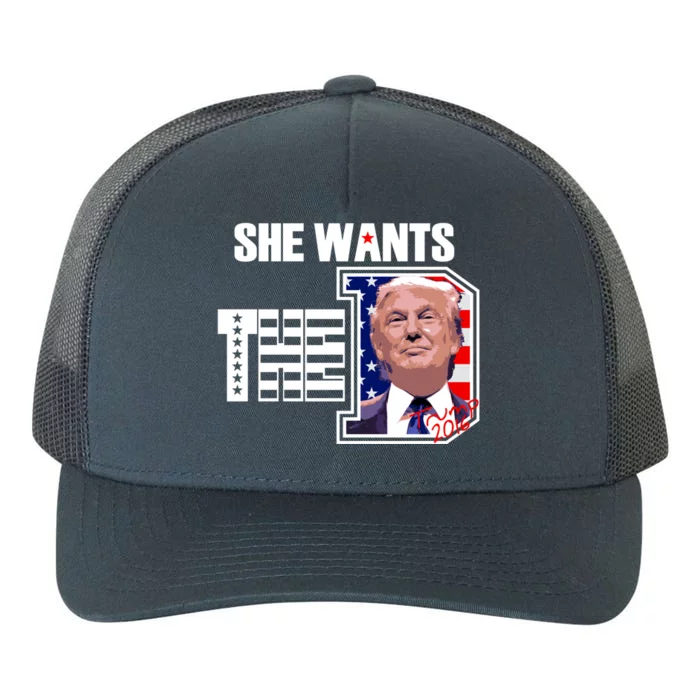 She Wants The D Trump 2020 Gift Yupoong Adult 5-Panel Trucker Hat