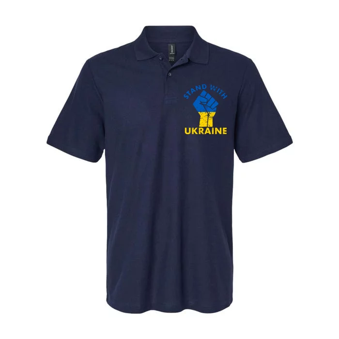 Stand With Ukraine Support Ukraine Free Ukraine Softstyle Adult Sport Polo