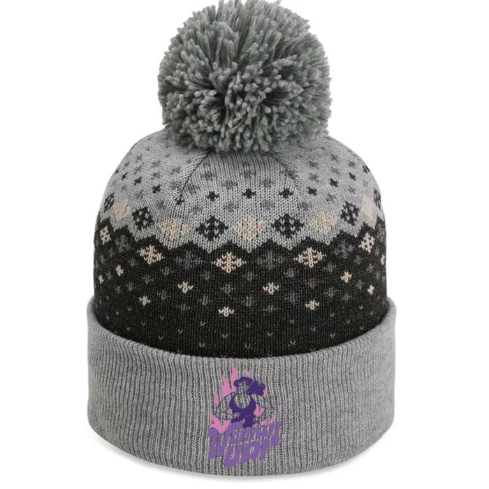 Strong Woman Up Flames The Baniff Cuffed Pom Beanie