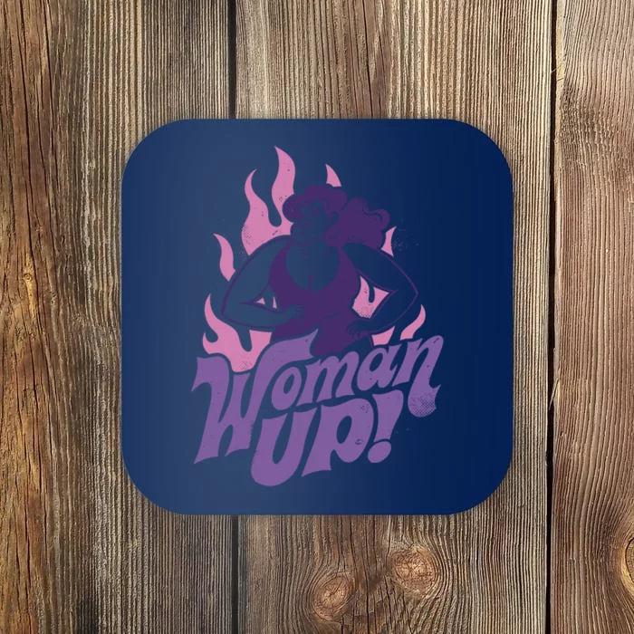 Strong Woman Up Flames Coaster