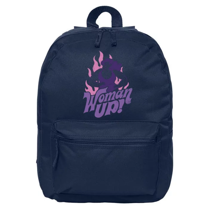 Strong Woman Up Flames 16 in Basic Backpack