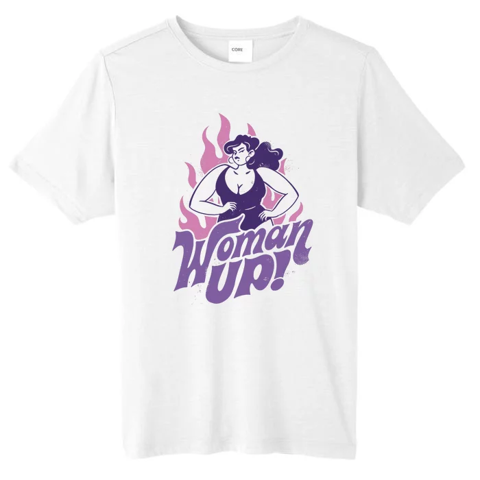 Strong Woman Up Flames ChromaSoft Performance T-Shirt