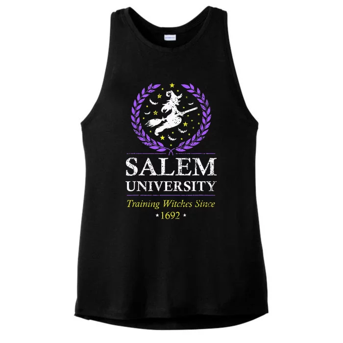 Salem Witch University Training Halloween Women Ladies Tri-Blend Wicking Tank