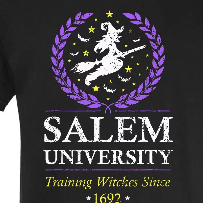 Salem Witch University Training Halloween Women Garment-Dyed Heavyweight T-Shirt