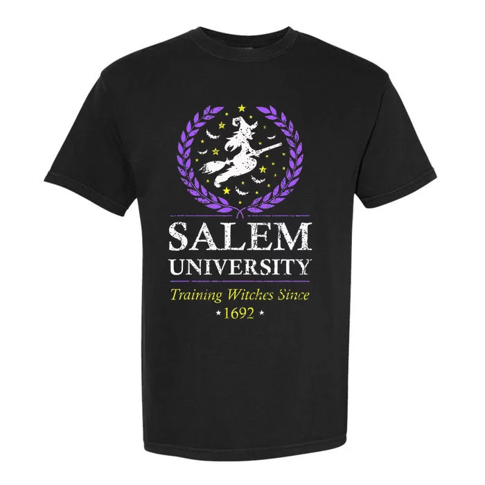 Salem Witch University Training Halloween Women Garment-Dyed Heavyweight T-Shirt