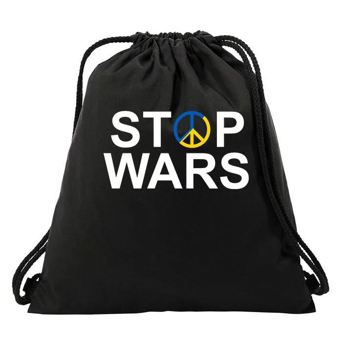 Stop Wars Ukraine Peace Drawstring Bag