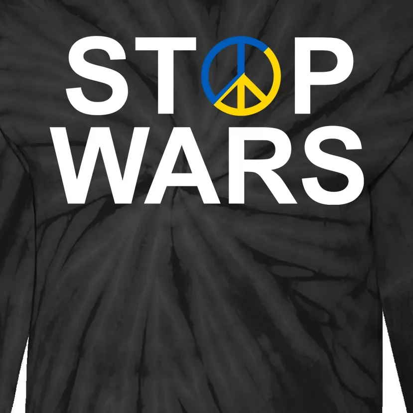 Stop Wars Ukraine Peace Tie-Dye Long Sleeve Shirt