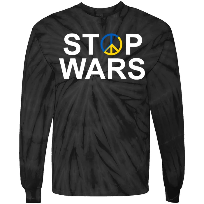 Stop Wars Ukraine Peace Tie-Dye Long Sleeve Shirt