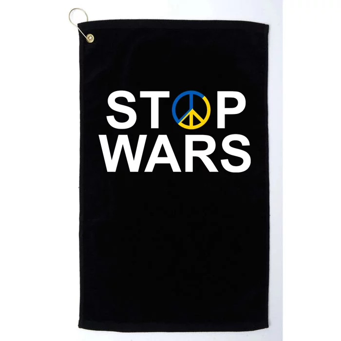 Stop Wars Ukraine Peace Platinum Collection Golf Towel