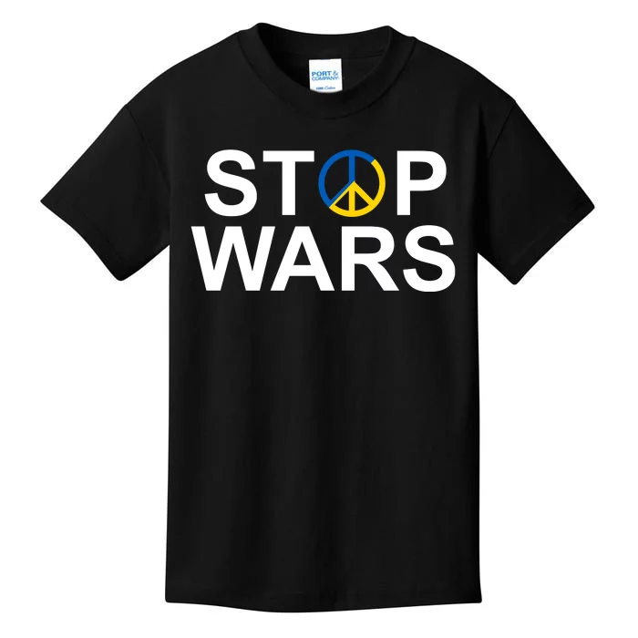 Stop Wars Ukraine Peace Kids T-Shirt