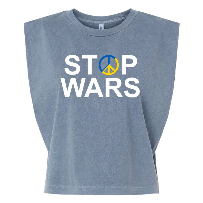 Stop Wars Ukraine Peace Garment-Dyed Women's Muscle Tee