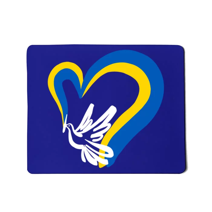 Stand With Ukraine Dove World Peace Strong Ukrainian People Gift Mousepad