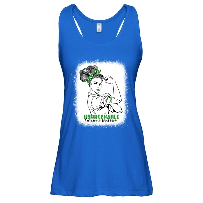 Scoliosis Warrior Unbreakable Bleached Scoliosis Awareness Gift Ladies Essential Flowy Tank