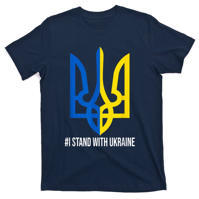 Stand With Ukraine Flag Support Ukraine Ukrainians T-Shirt