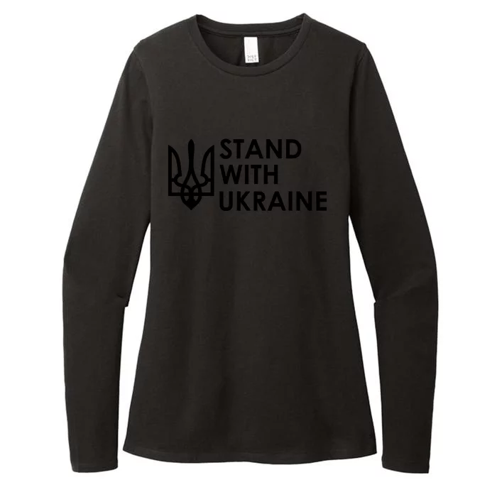 Stand With Ukraine Military Support Ukrainians Army Womens CVC Long Sleeve Shirt