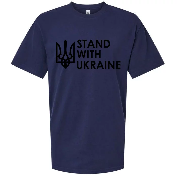 Stand With Ukraine Military Support Ukrainians Army Sueded Cloud Jersey T-Shirt