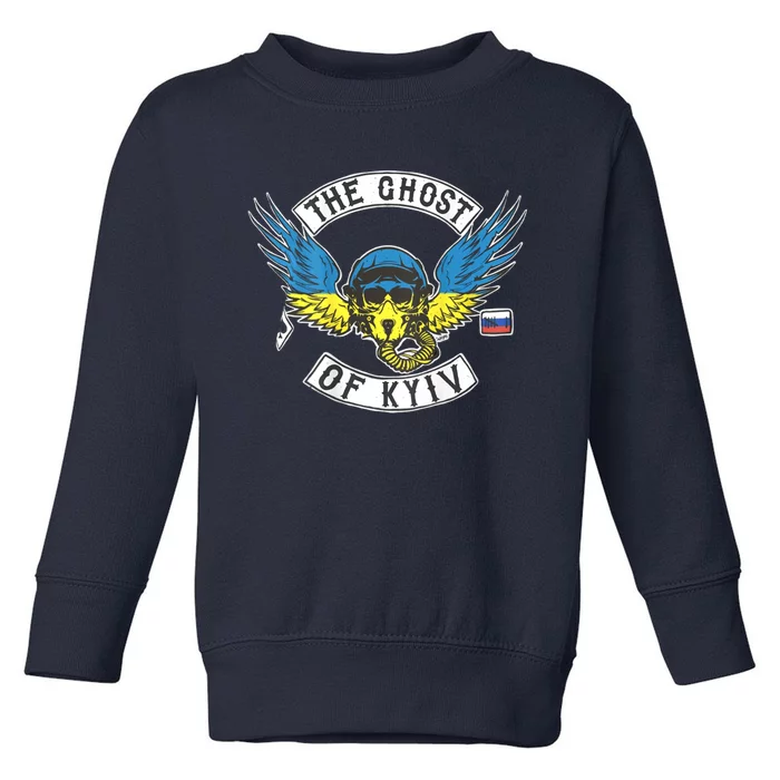 Stand With Ukraine The Ghost Of Kyiv Toddler Sweatshirt