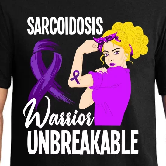 Sarcoidosis Warrior Unbreakable Sarcoidosis Awareness Gift Pajama Set